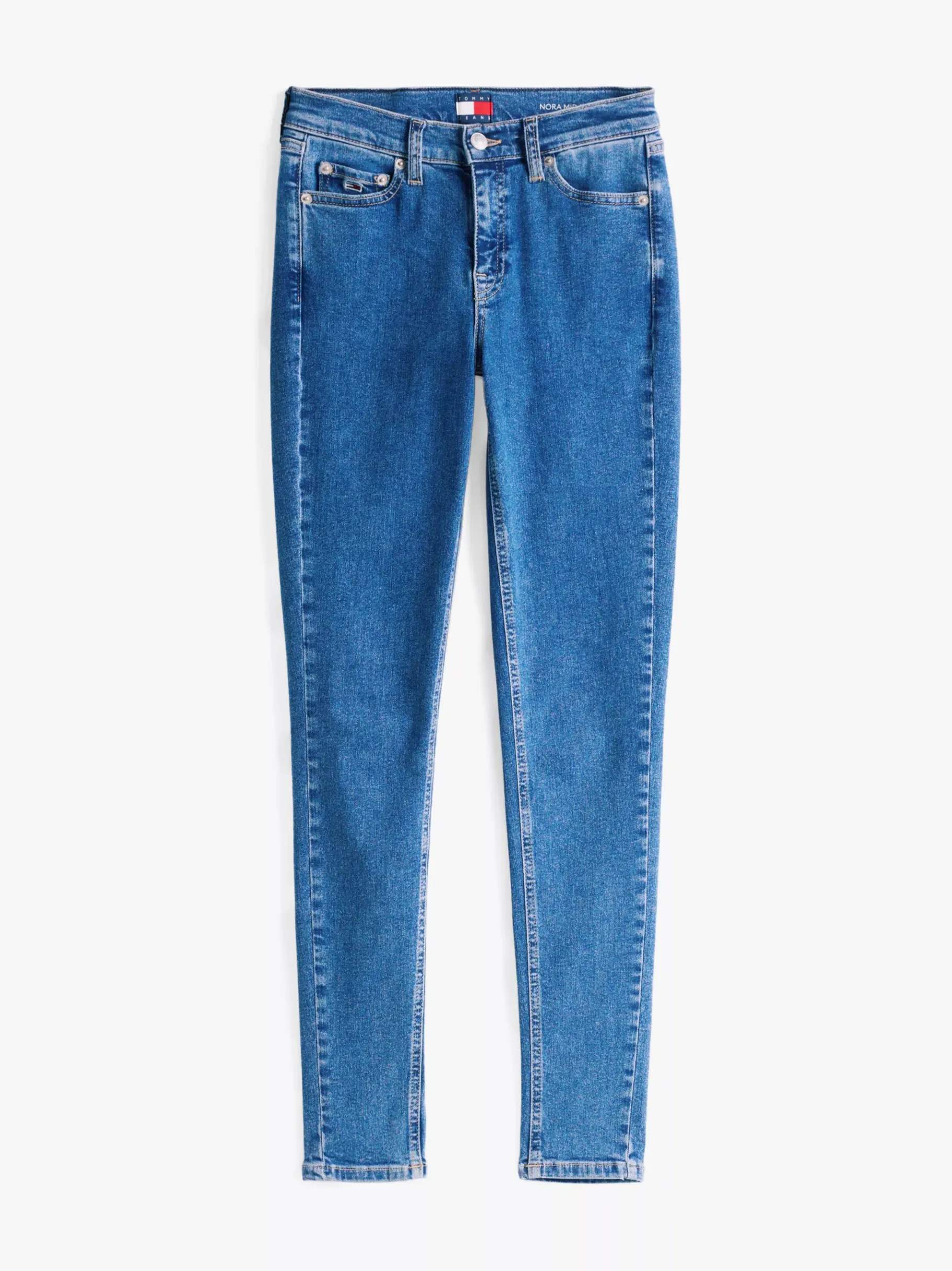 Tommy Hilfiger Nora Skinny Jeans mit mittelhohem Bund DENIM MEDIUM Flash Sale