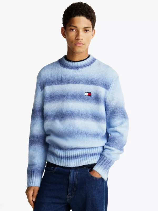 Tommy Hilfiger Ombré-Pullover mit Wolle SUGARPLUM BLUE Sale