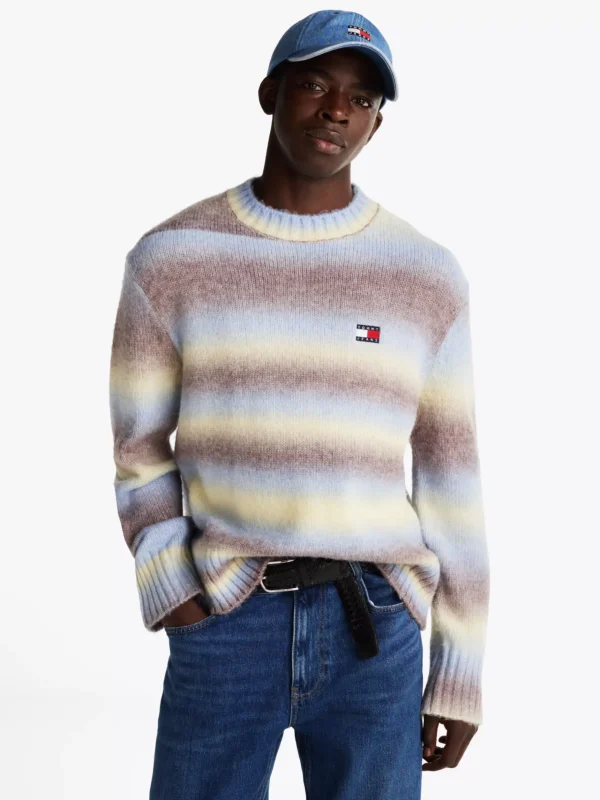 Tommy Hilfiger Ombré-Pullover mit Wolle CUSTARD CREAM Flash Sale