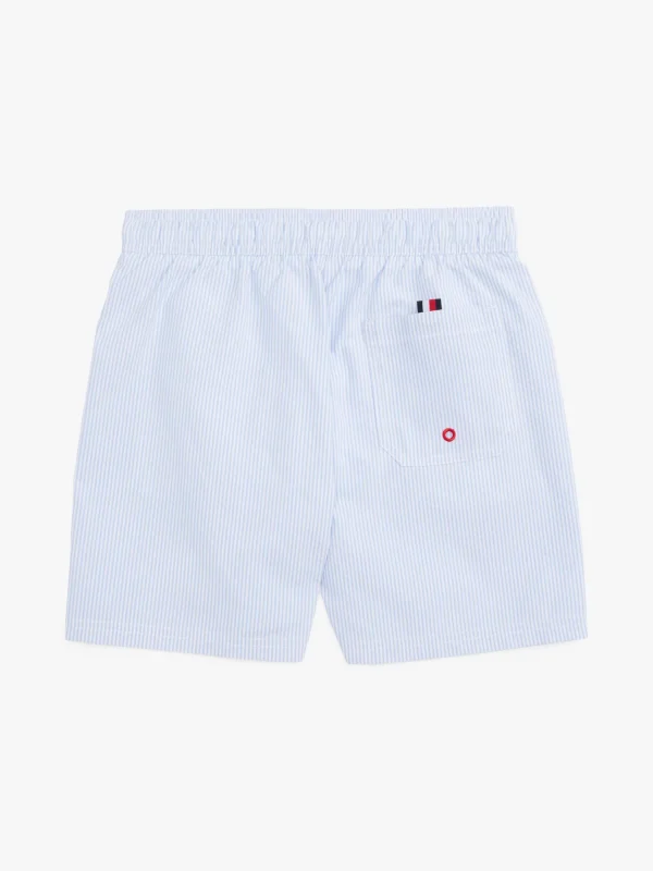 Tommy Hilfiger Original mittellange Badeshorts ITHACA WHITE SWEET BLUE New