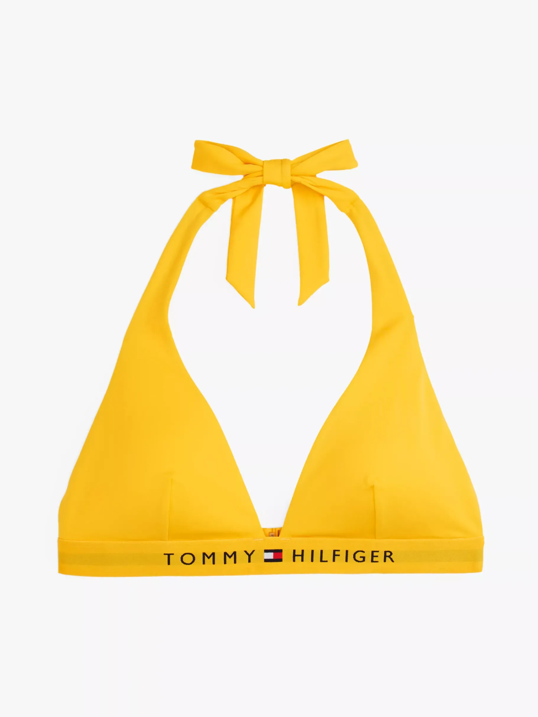 Tommy Hilfiger Original Neckholder-Bikinioberteil PRIMARY YELLOW Best Sale