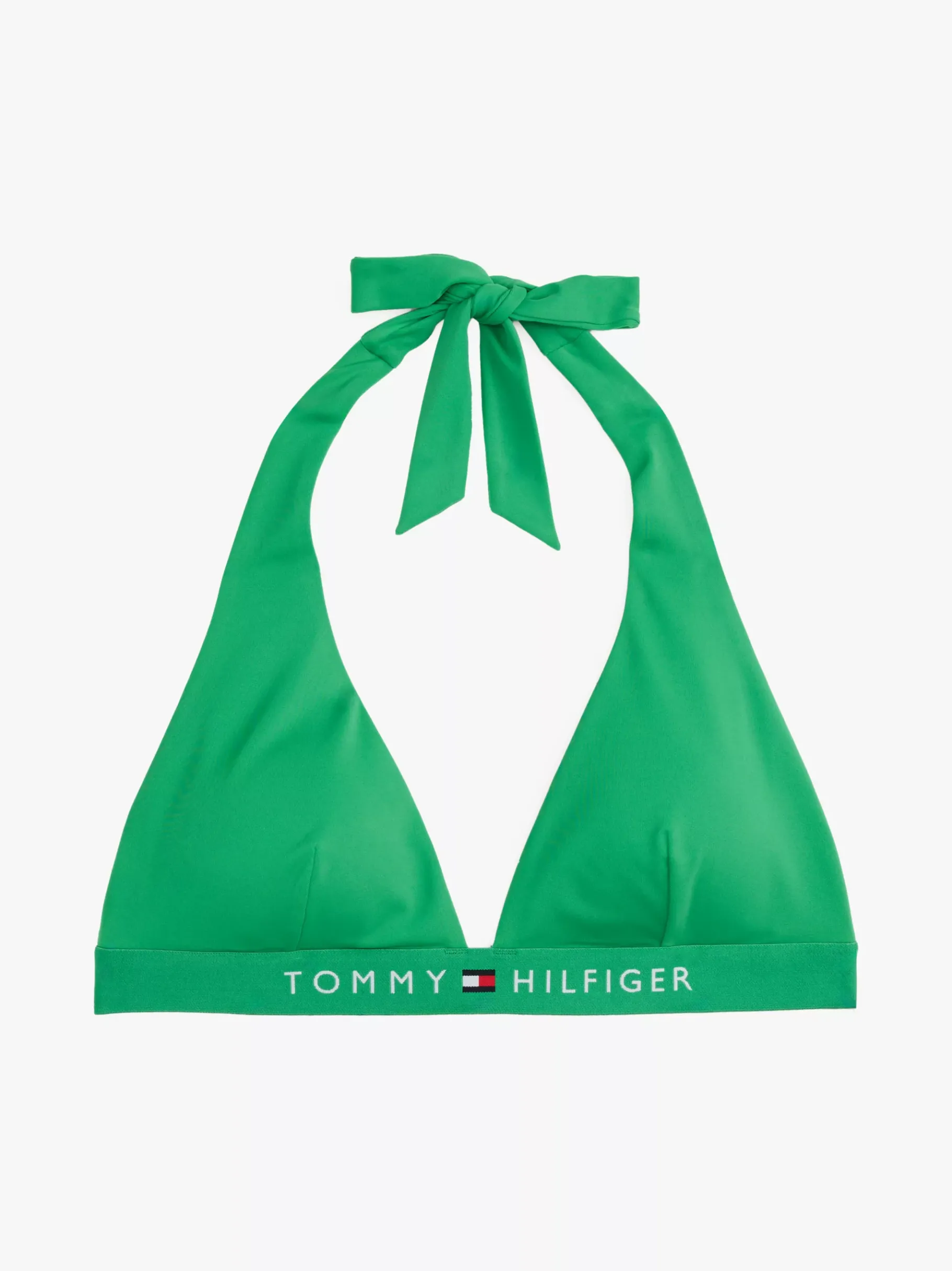 Tommy Hilfiger Original Neckholder-Bikinioberteil RADIANT GREEN Flash Sale