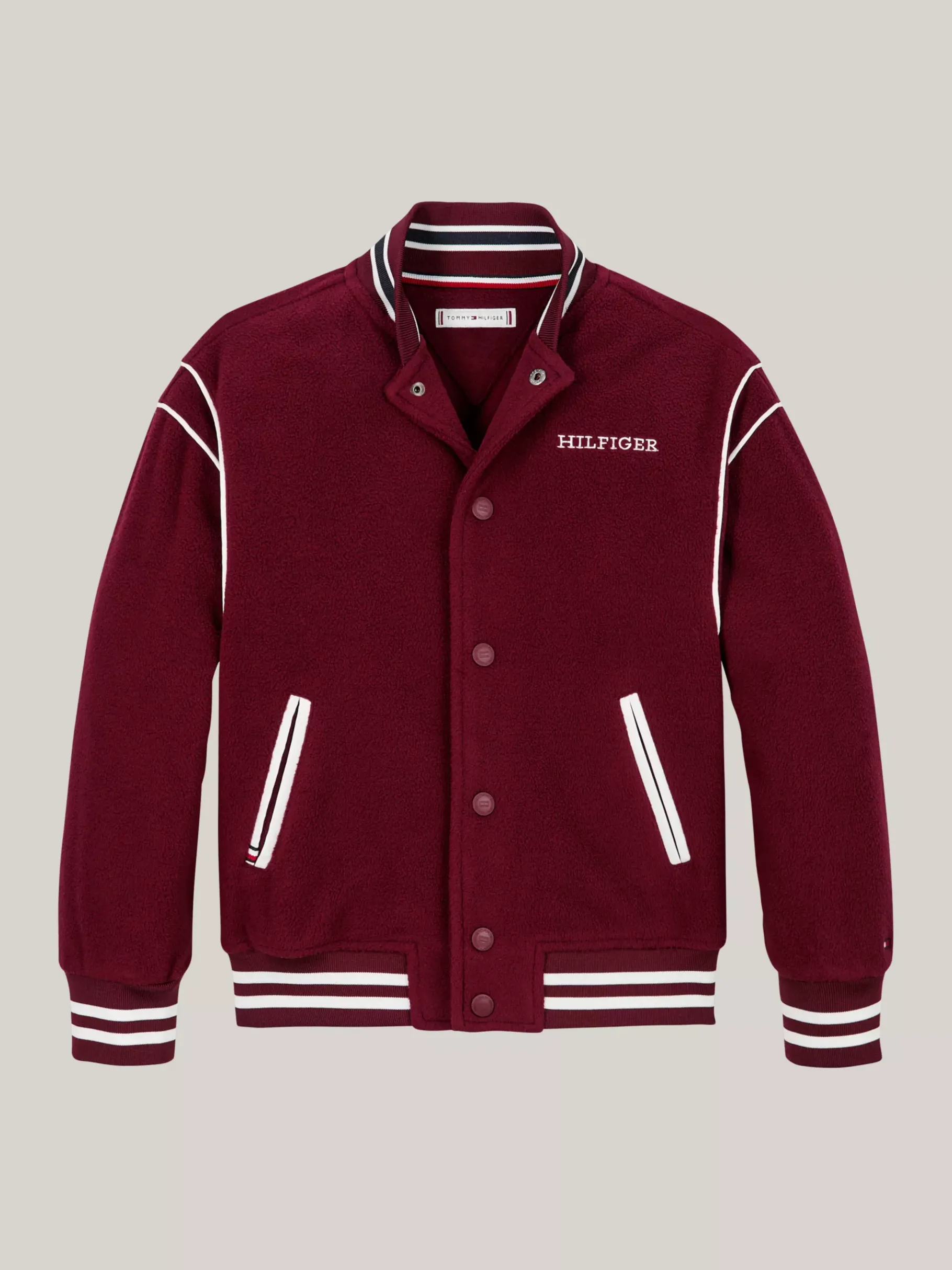 Tommy Hilfiger Oversized Fit Fleece-Sweatshirt DEEP ROUGE Shop