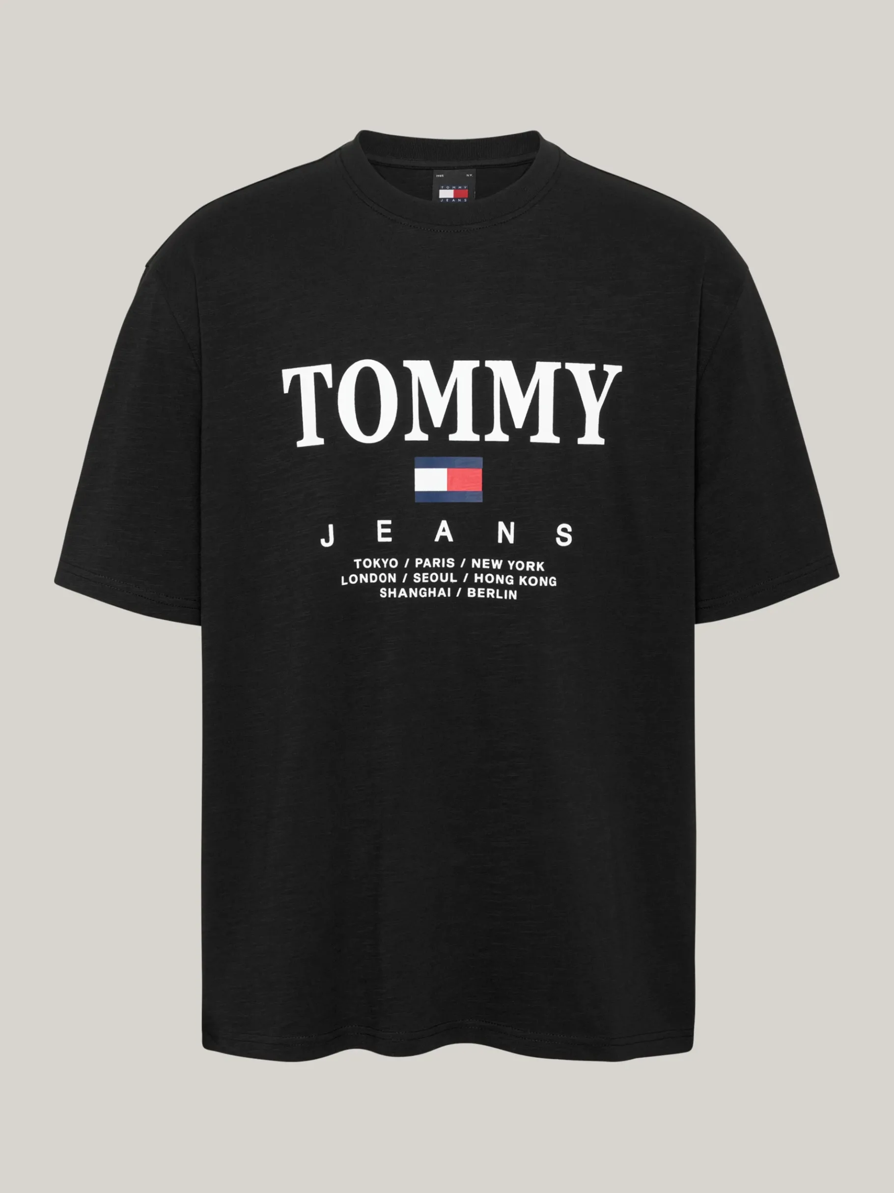 Tommy Hilfiger Oversized Fit T-Shirt mit Logo BLACK Sale