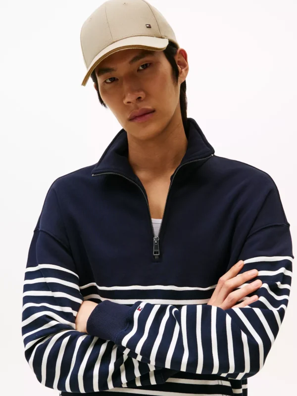 Tommy Hilfiger 6-Panel-Baseball-Cap aus Flanell SANDALWOOD New