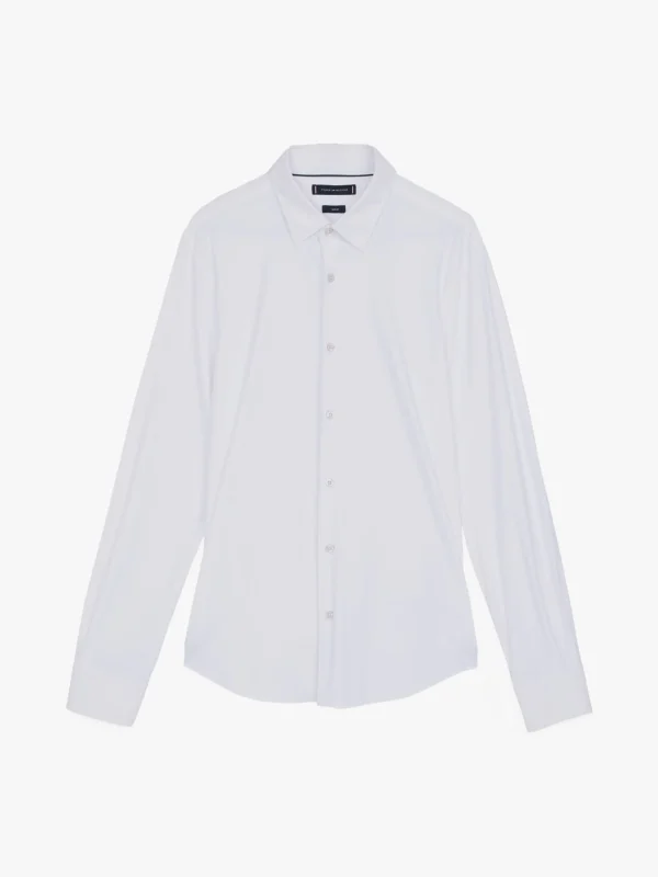 Tommy Hilfiger Performance Slim Fit Hemd aus Strick OPTIC WHITE Shop