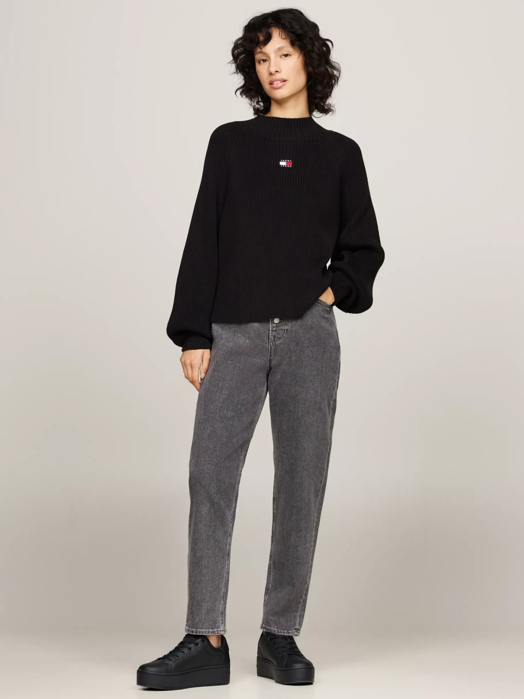 Tommy Hilfiger Platform-Sneaker aus Leder BLACK Best