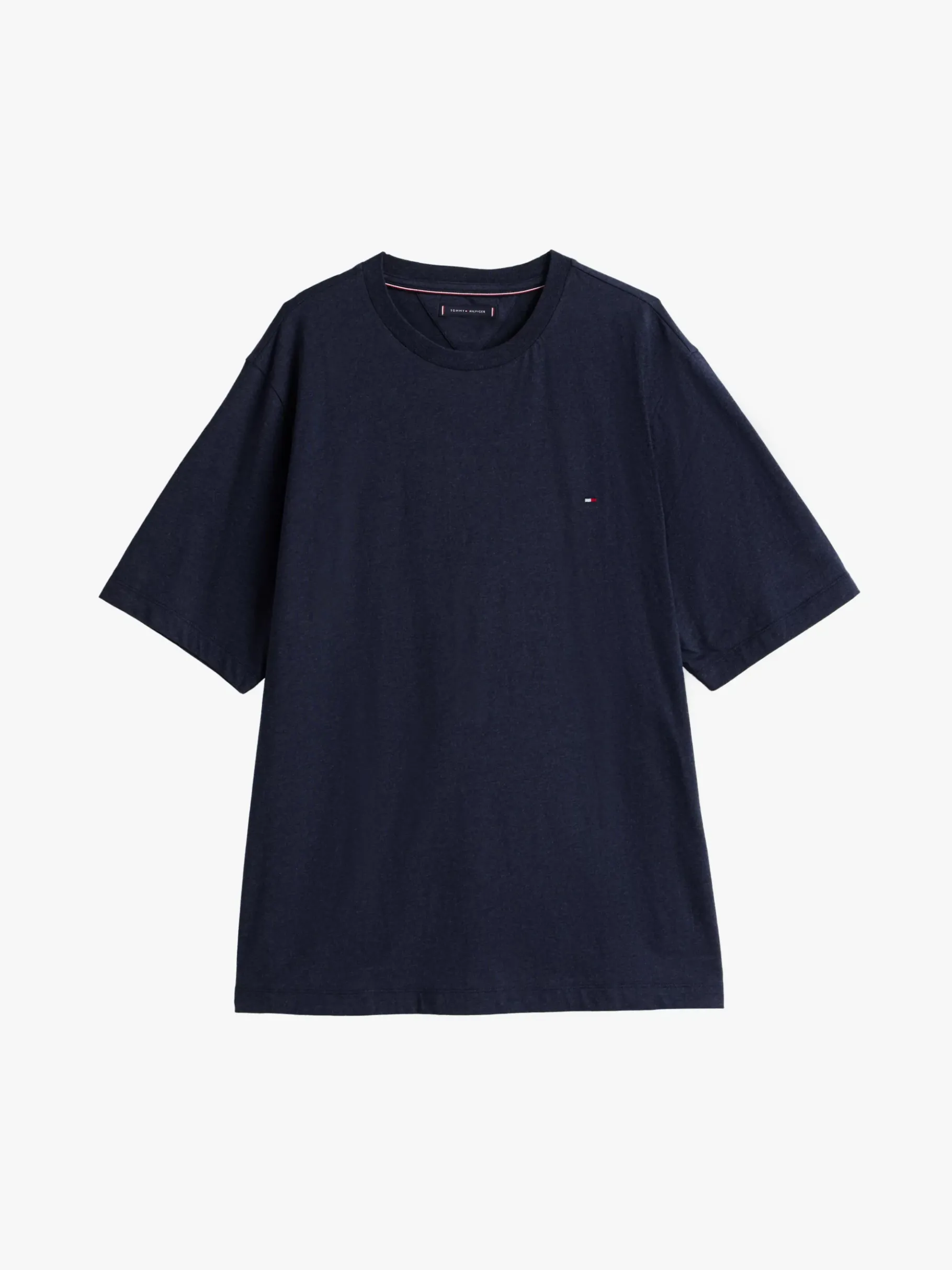 Tommy Hilfiger Plus T-Shirt mit aufgestickter Flag DESERT SKY HEATHER Fashion