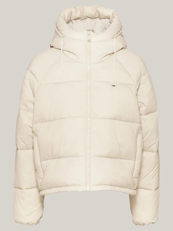 Tommy Hilfiger Puffer-Jacke mit Kapuze und Reißverschluss NEWSPRINT Shop