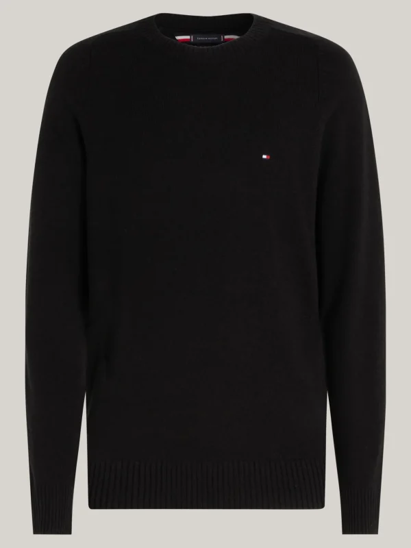 Tommy Hilfiger Pullover aus reiner Wolle BLACK New