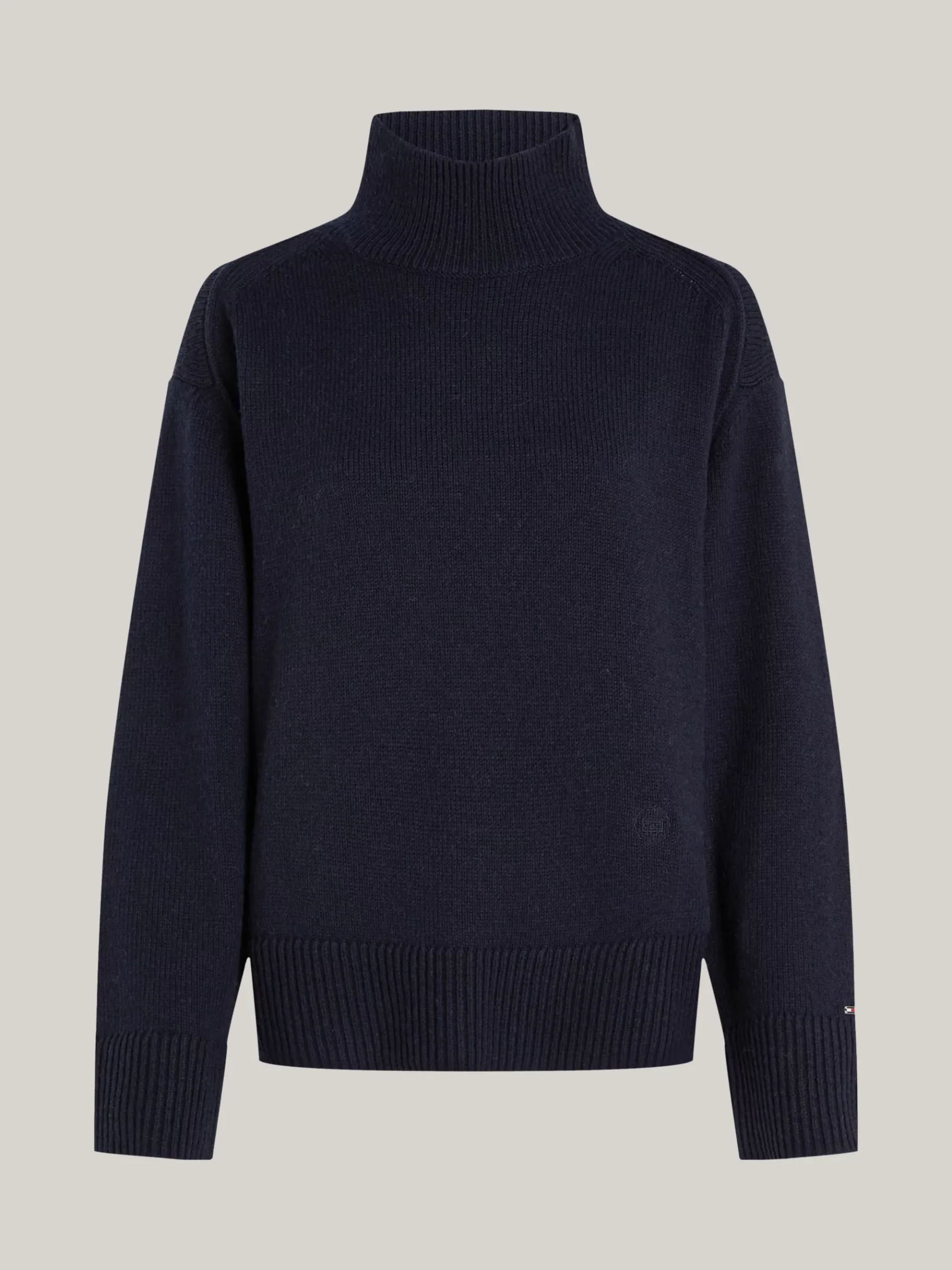 Tommy Hilfiger Pullover aus Wollmix mit Mock-Rollkragen DESERT SKY Hot