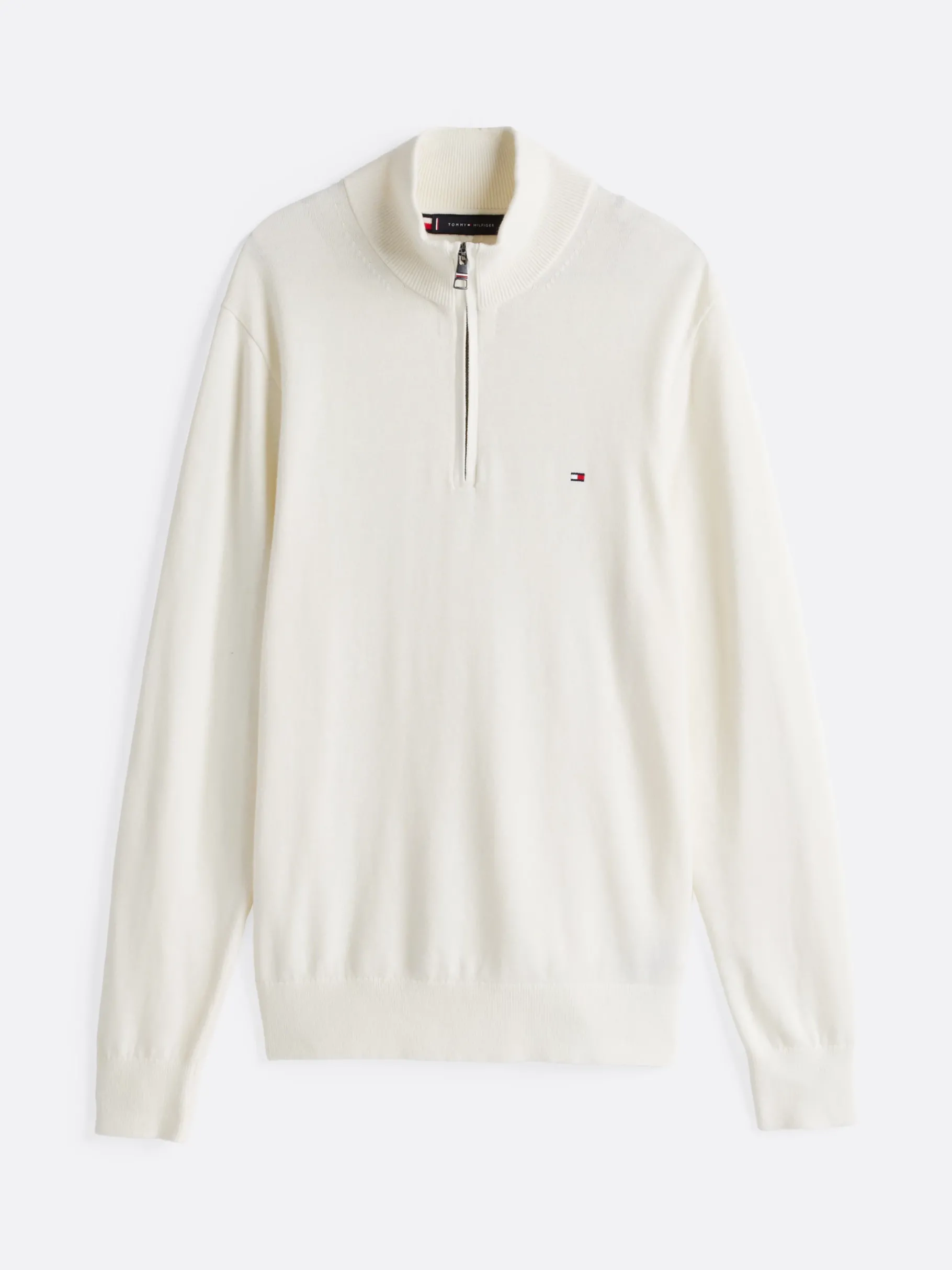 Tommy Hilfiger Pullover mit Kaschmir und Mock-Rollkragen IVORY Clearance