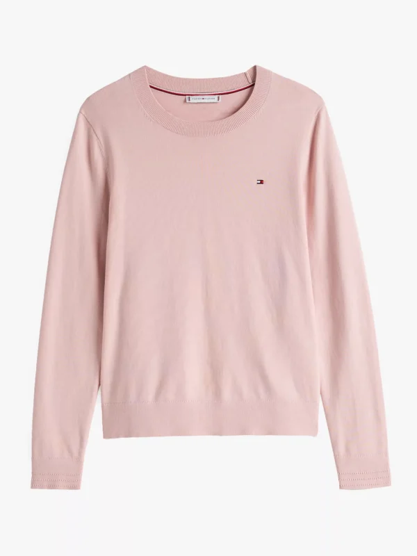 Tommy Hilfiger Pullover mit Rundhalsausschnitt FOGGY PINK Best Sale