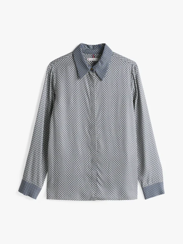 Tommy Hilfiger Regular Fit Hemd mit Manschetten MINI GEO/ FLINT BLUE Sale