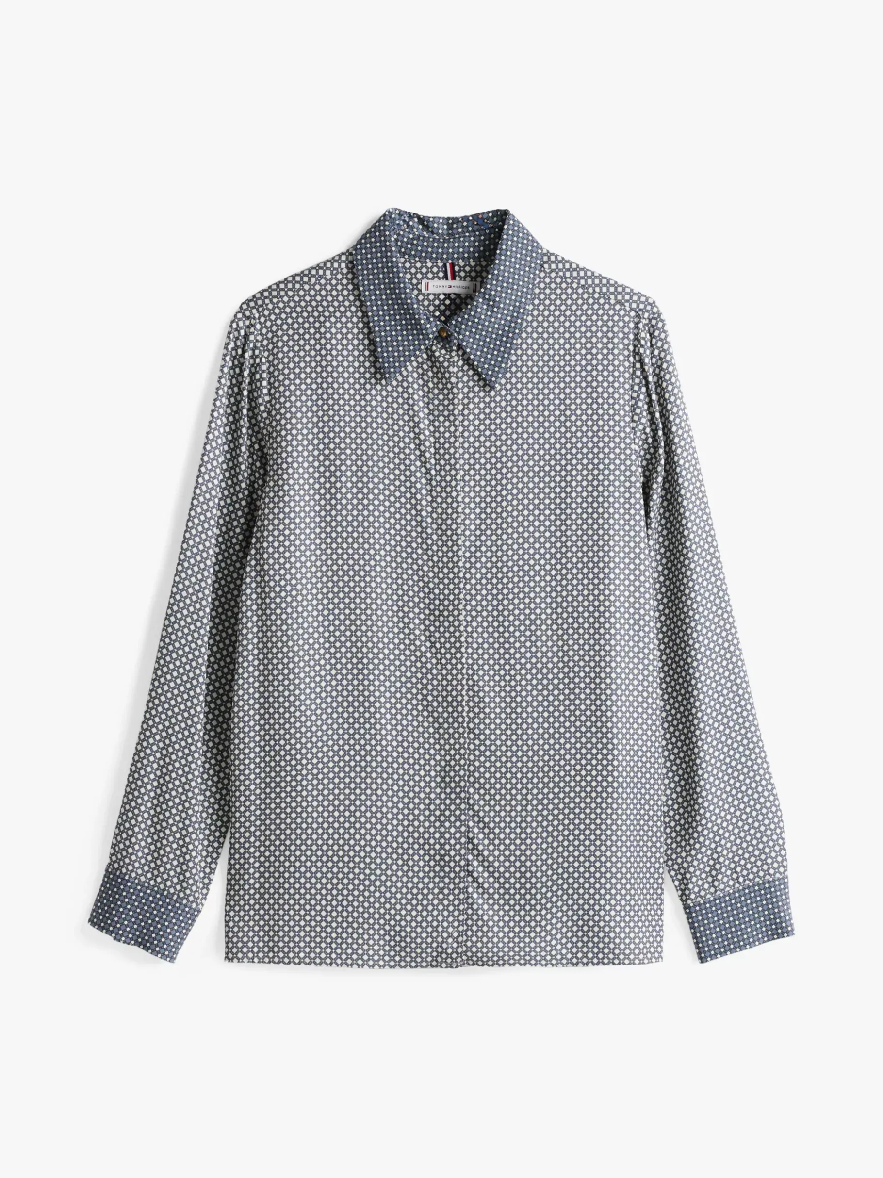 Tommy Hilfiger Regular Fit Hemd mit Manschetten MINI GEO/ FLINT BLUE Sale