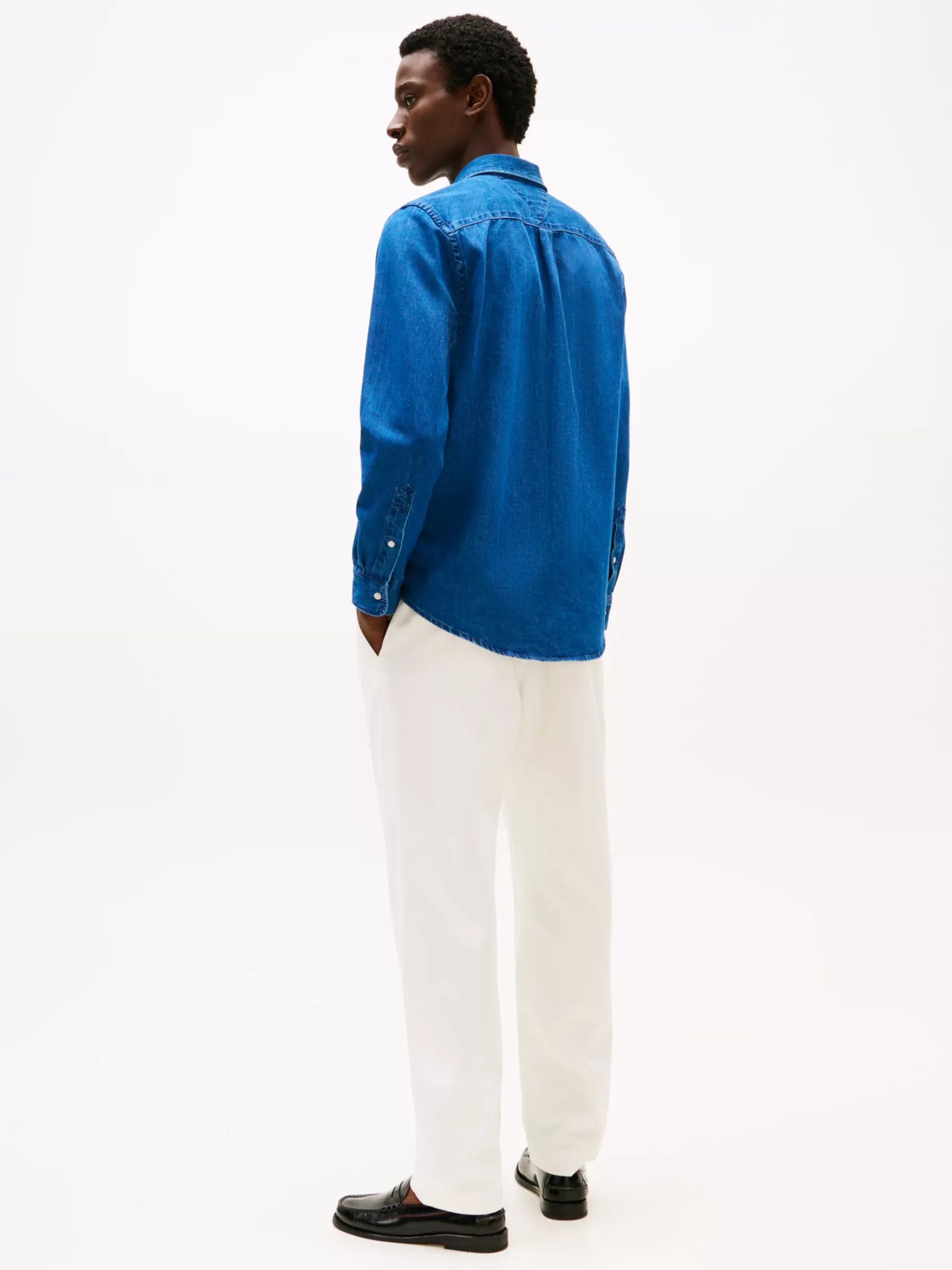 Tommy Hilfiger Regular Fit Jeanshemd DARK BLUE DENIM New