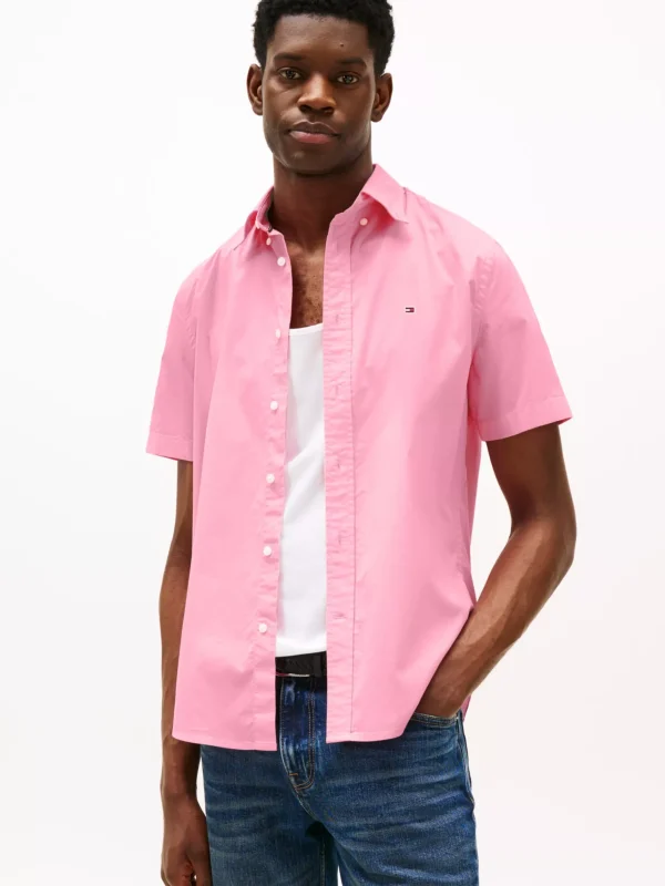 Tommy Hilfiger Regular Fit Kurzarm-Hemd CLASSIC PINK Best Sale