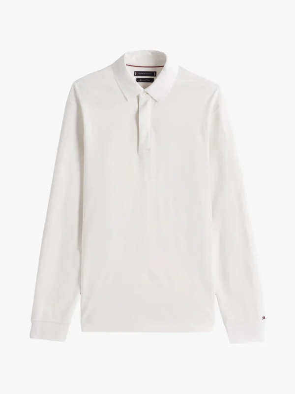 Tommy Hilfiger Regular Fit Langarm-Poloshirt IVORY Fashion
