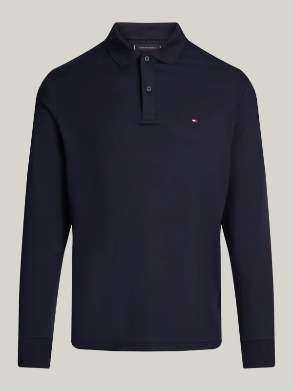Tommy Hilfiger Regular Fit Langarm-Poloshirt DESERT SKY Fashion