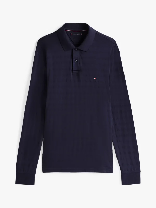 Tommy Hilfiger Regular Fit Langarm-Poloshirt NAVY Sale