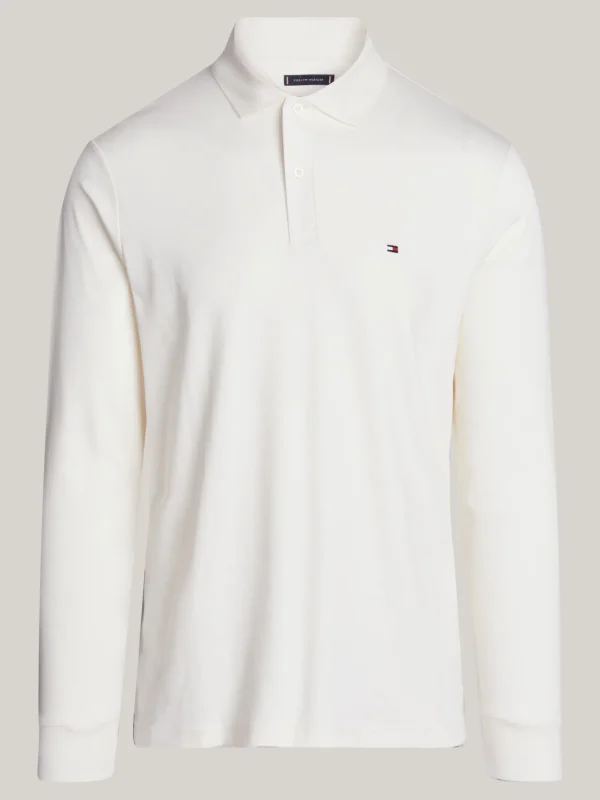 Tommy Hilfiger Regular Fit Langarm-Poloshirt IVORY PETAL Discount