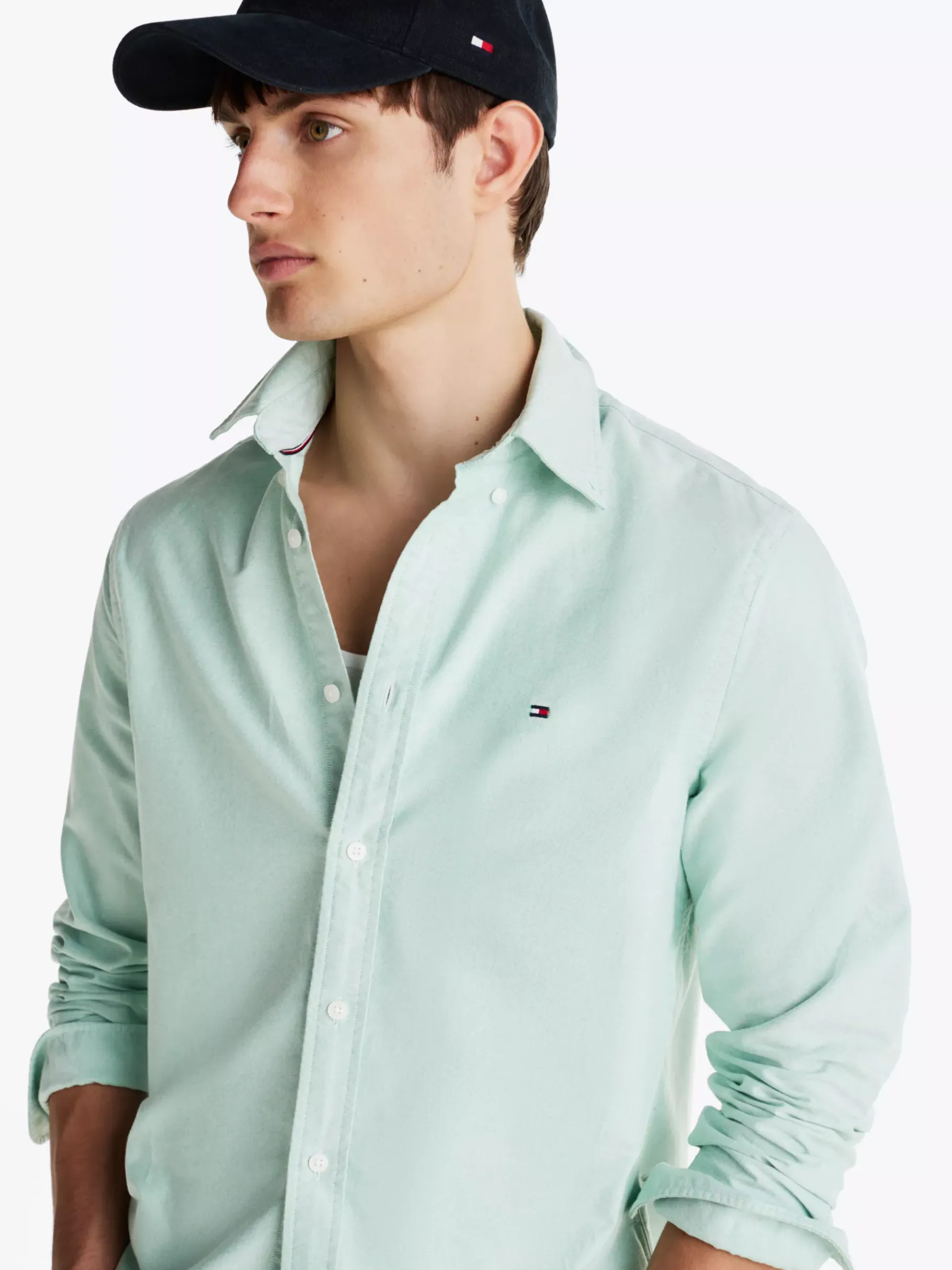 Tommy Hilfiger Regular Fit Oxford-Hemd NOUVEAU GREEN Clearance