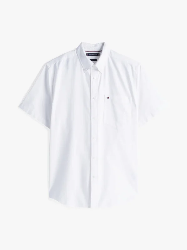 Tommy Hilfiger Regular Fit Oxford-Hemd mit kurzen Ärmeln OPTIC WHITE Best