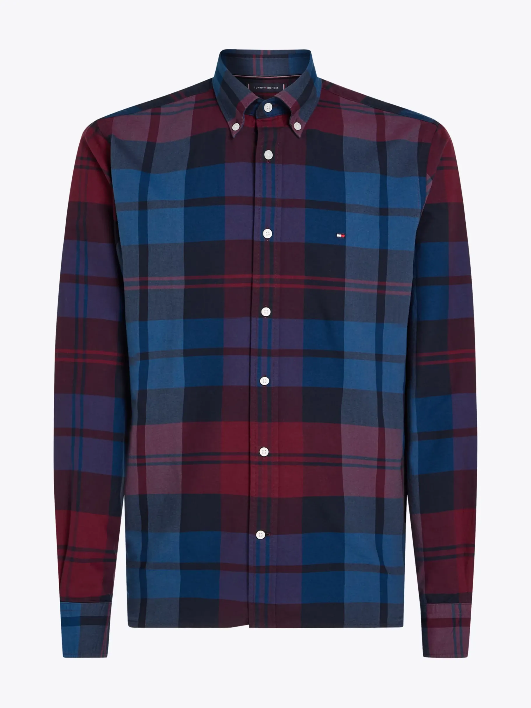 Tommy Hilfiger Regular Fit Oxford-Hemd mit Schottenkaro ROUGE / MULTI Shop