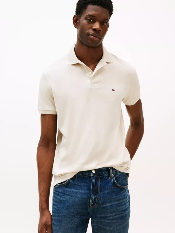 Tommy Hilfiger Regular Fit Poloshirt HEATHERED OATMILK Online