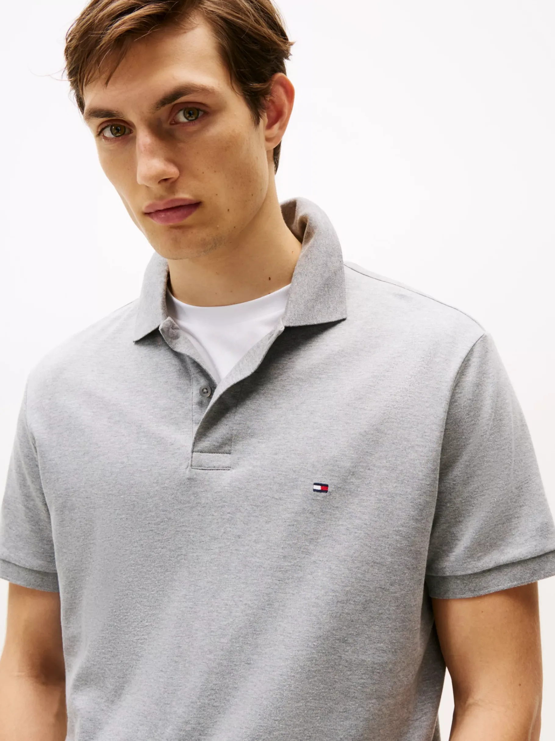 Tommy Hilfiger Regular Fit Poloshirt MEDIUM GREY HEATHER Best Sale