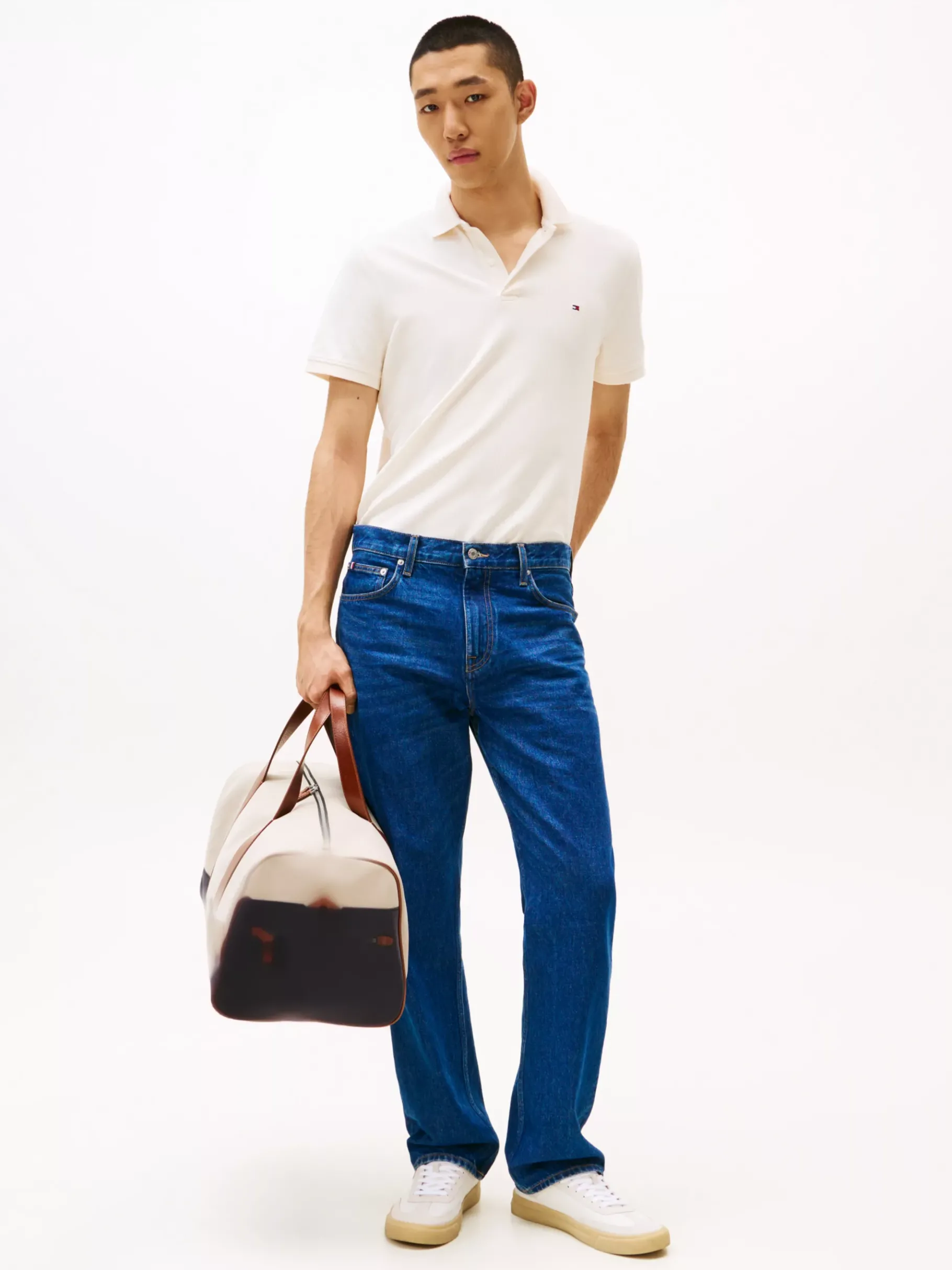 Tommy Hilfiger Regular Fit Poloshirt IVORY PETAL Outlet