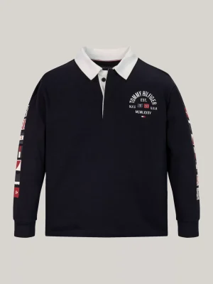 Tommy Hilfiger Regular Fit Poloshirt mit langen Ärmeln DESERT SKY Hot