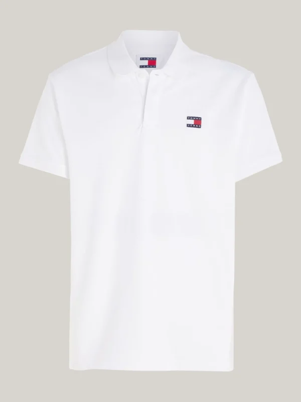 Tommy Hilfiger Regular Fit Poloshirt mit Badge WHITE Best Sale