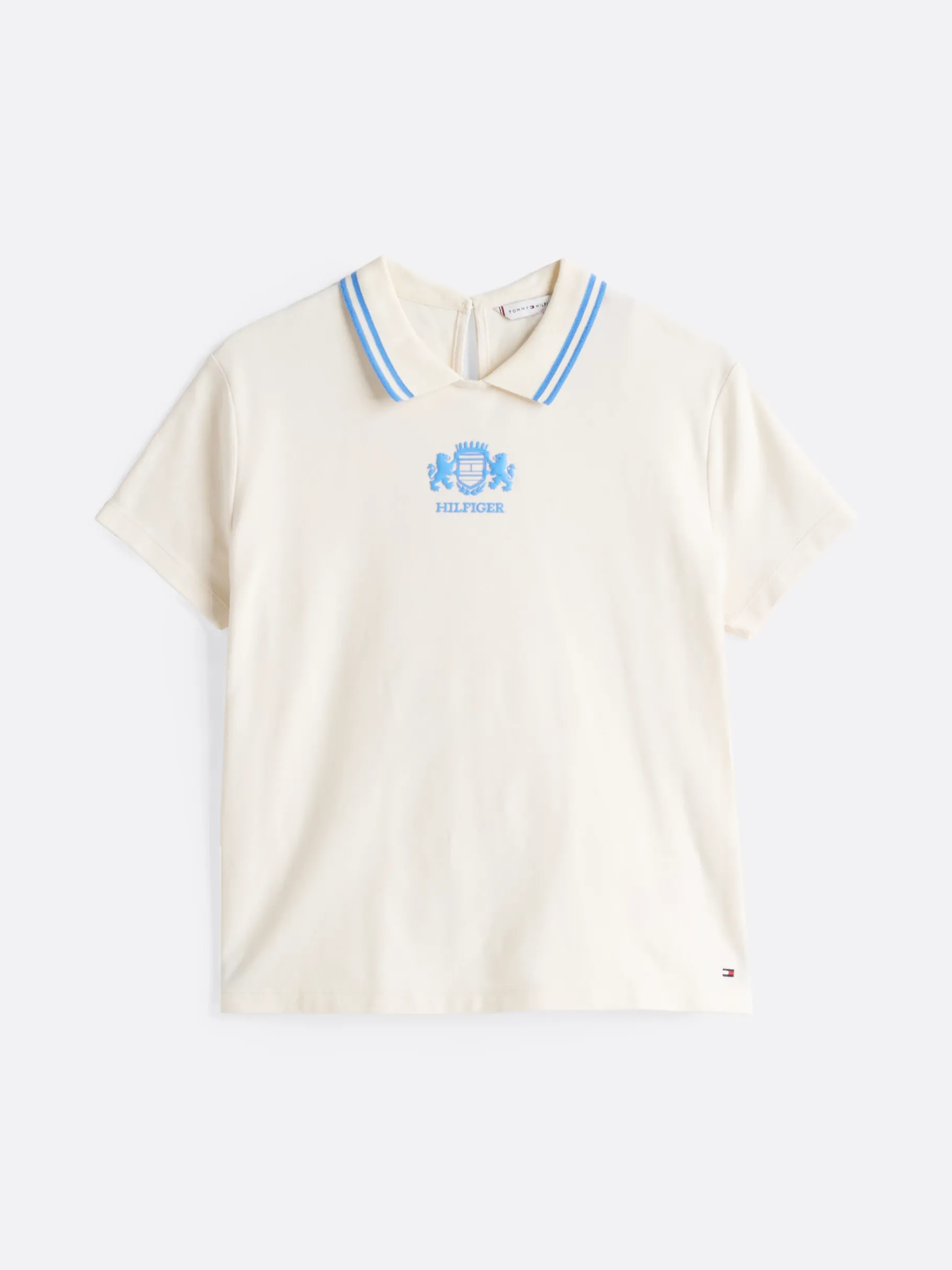 Tommy Hilfiger Regular Fit Polo-Top mit Cut-out am Rücken CALICO Hot