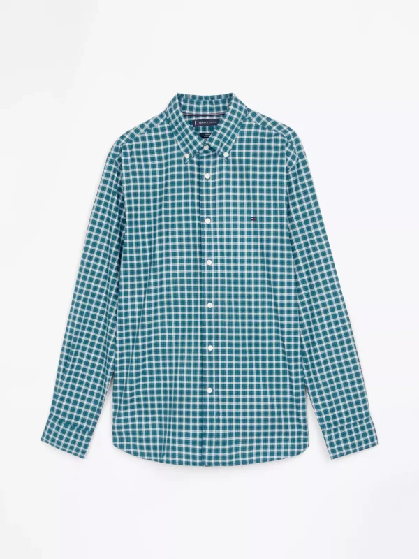 Tommy Hilfiger Regular Fit Popeline-Hemd mit Schottenkaros NOUVEAU GREEN MULTI CHECK New