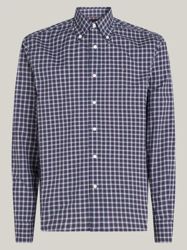 Tommy Hilfiger Regular Fit Popeline-Hemd mit Schottenkaros ROUGE MULTI CHECK Discount
