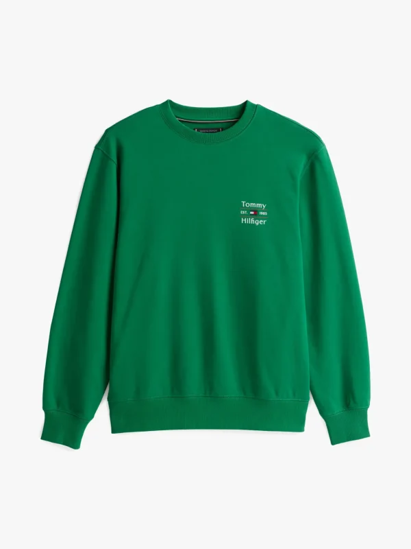Tommy Hilfiger Regular Fit Pullover mit Rundhalsausschnitt NOUVEAU GREEN 323 830 Store