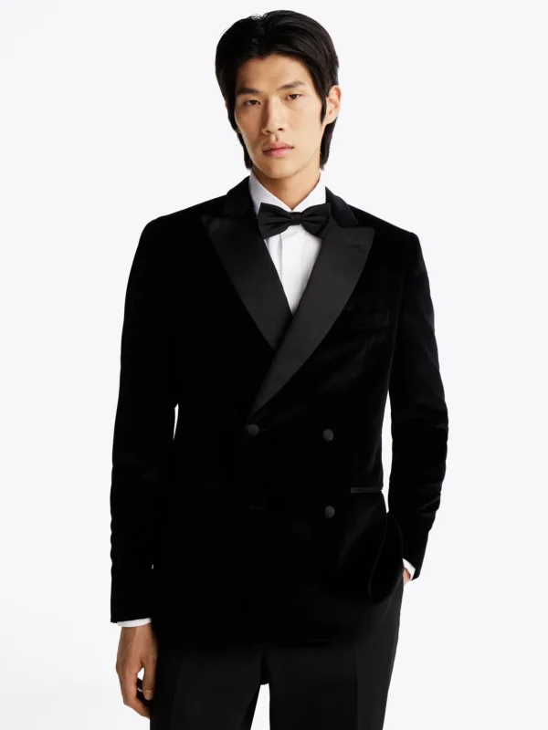 Tommy Hilfiger Regular Fit Samt-Sakko BLACK Online