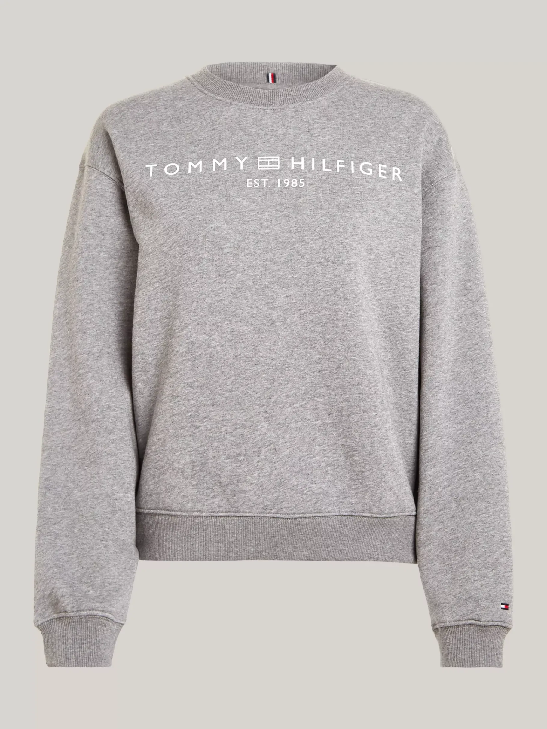Tommy Hilfiger Regular Fit Sweatshirt mit Logo MEDIUM HEATHER GREY New