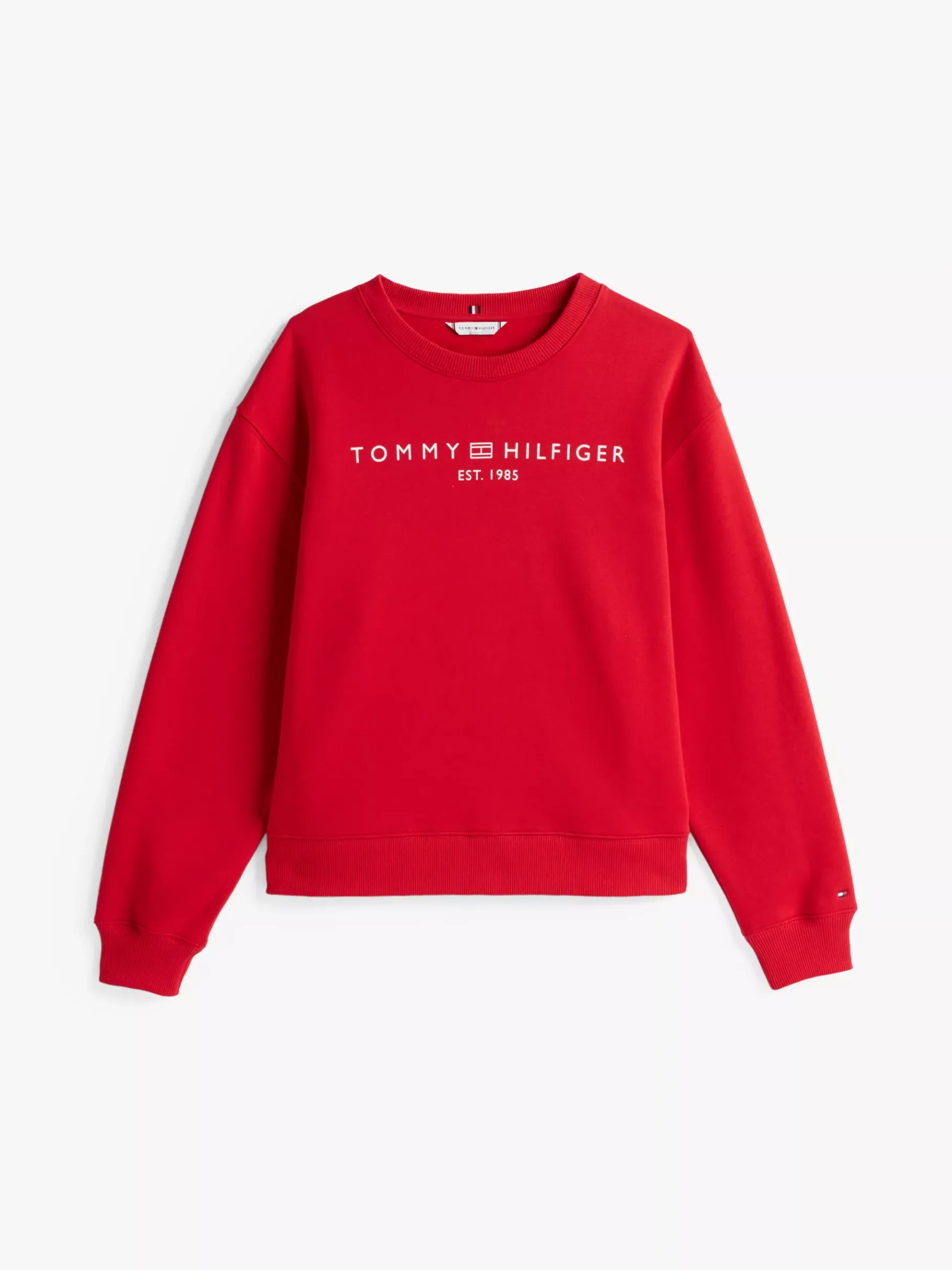 Tommy Hilfiger Regular Fit Sweatshirt mit Logo PRIMARY RED Best Sale