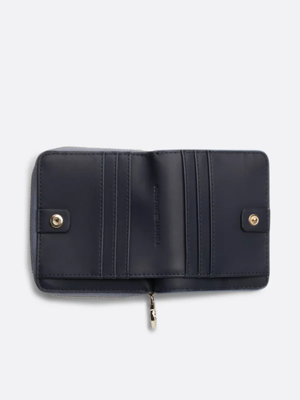 Tommy Hilfiger Reißverschluss-Brieftasche mit Prägung FADED INK Outlet