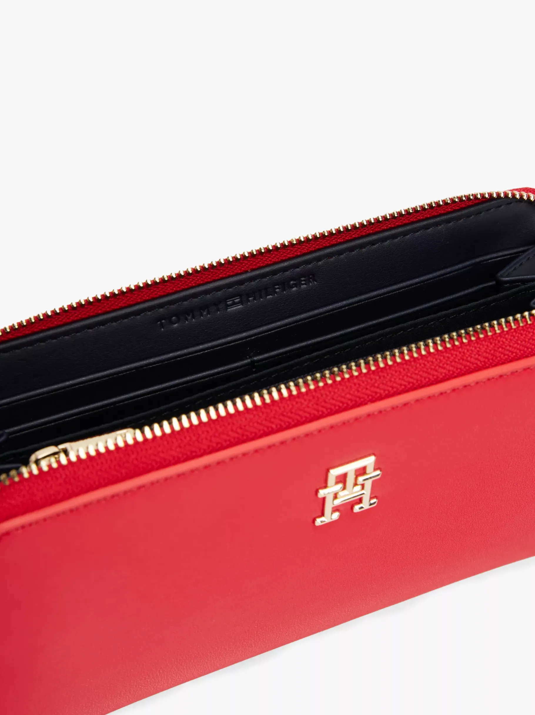 Tommy Hilfiger Reißverschluss-Geldbörse mit TH-Monogramm PRIMARY RED Clearance