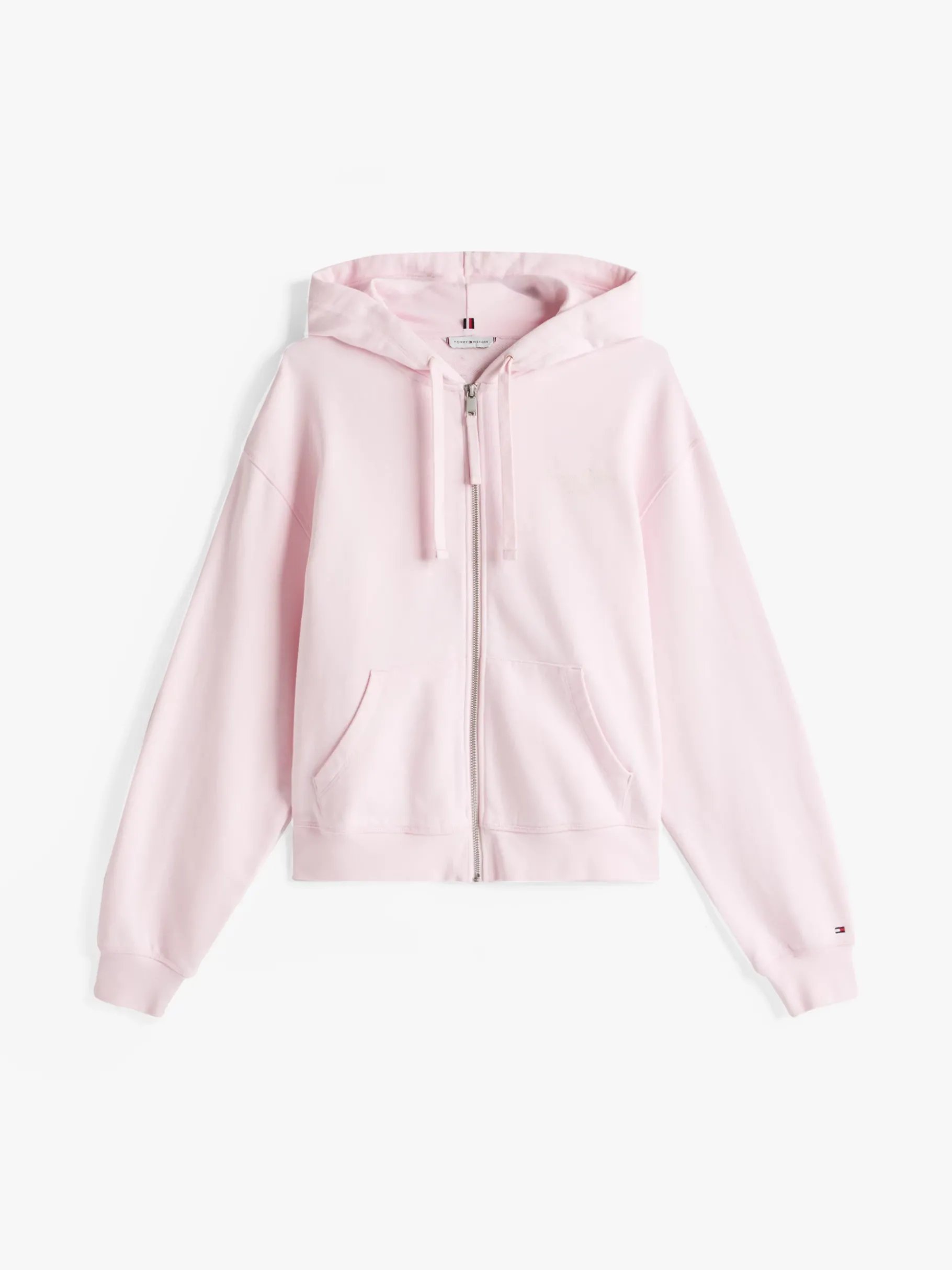 Tommy Hilfiger Reißverschluss-Hoodie mit Logo LIGHT PINK Store