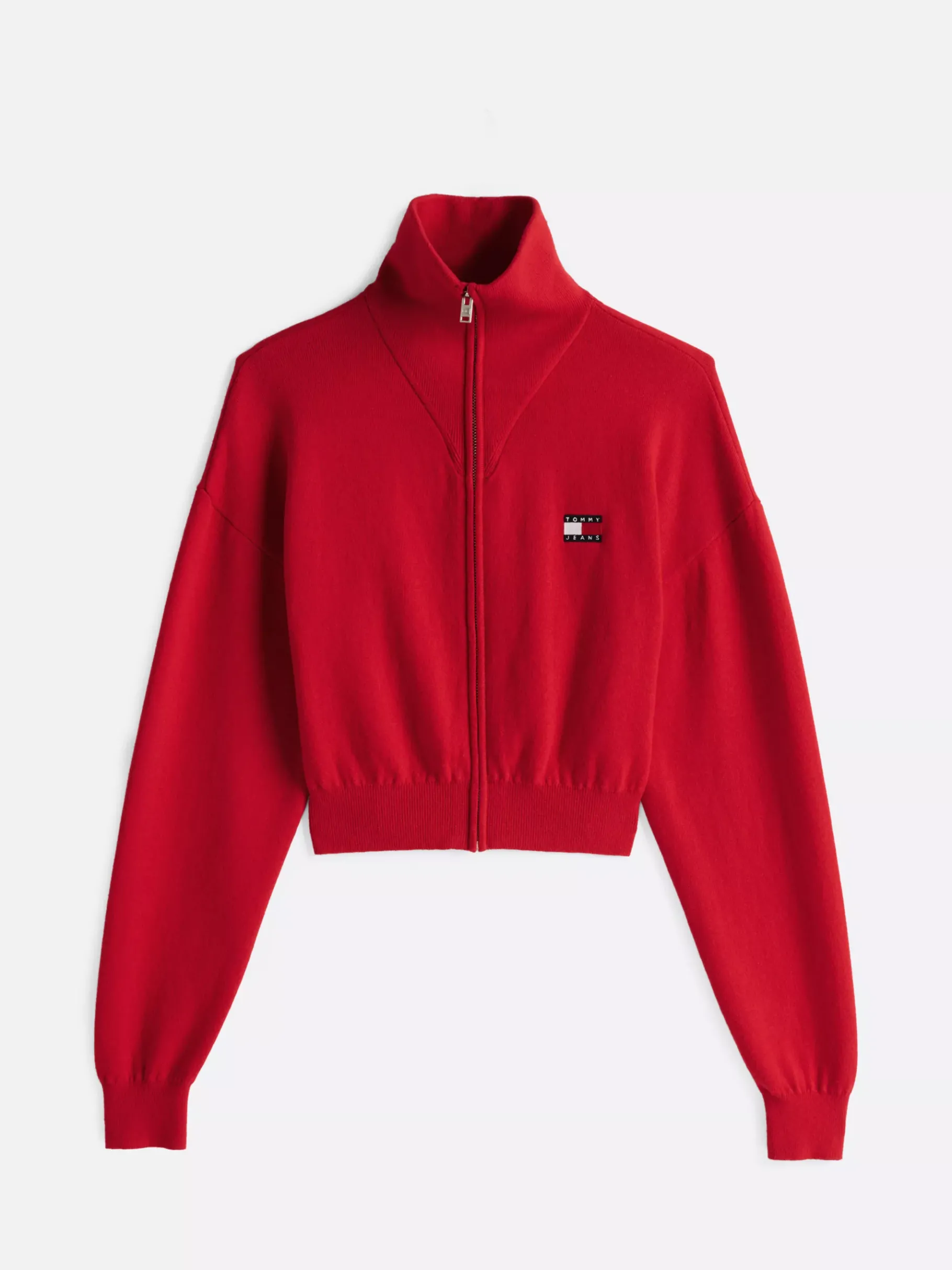 Tommy Hilfiger Relaxed Fit Cardigan mit Reißverschluss RED HOT Cheap