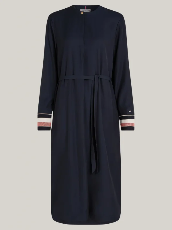 Tommy Hilfiger Relaxed Fit Minikleid mit Global-Streifen DESERT SKY Store