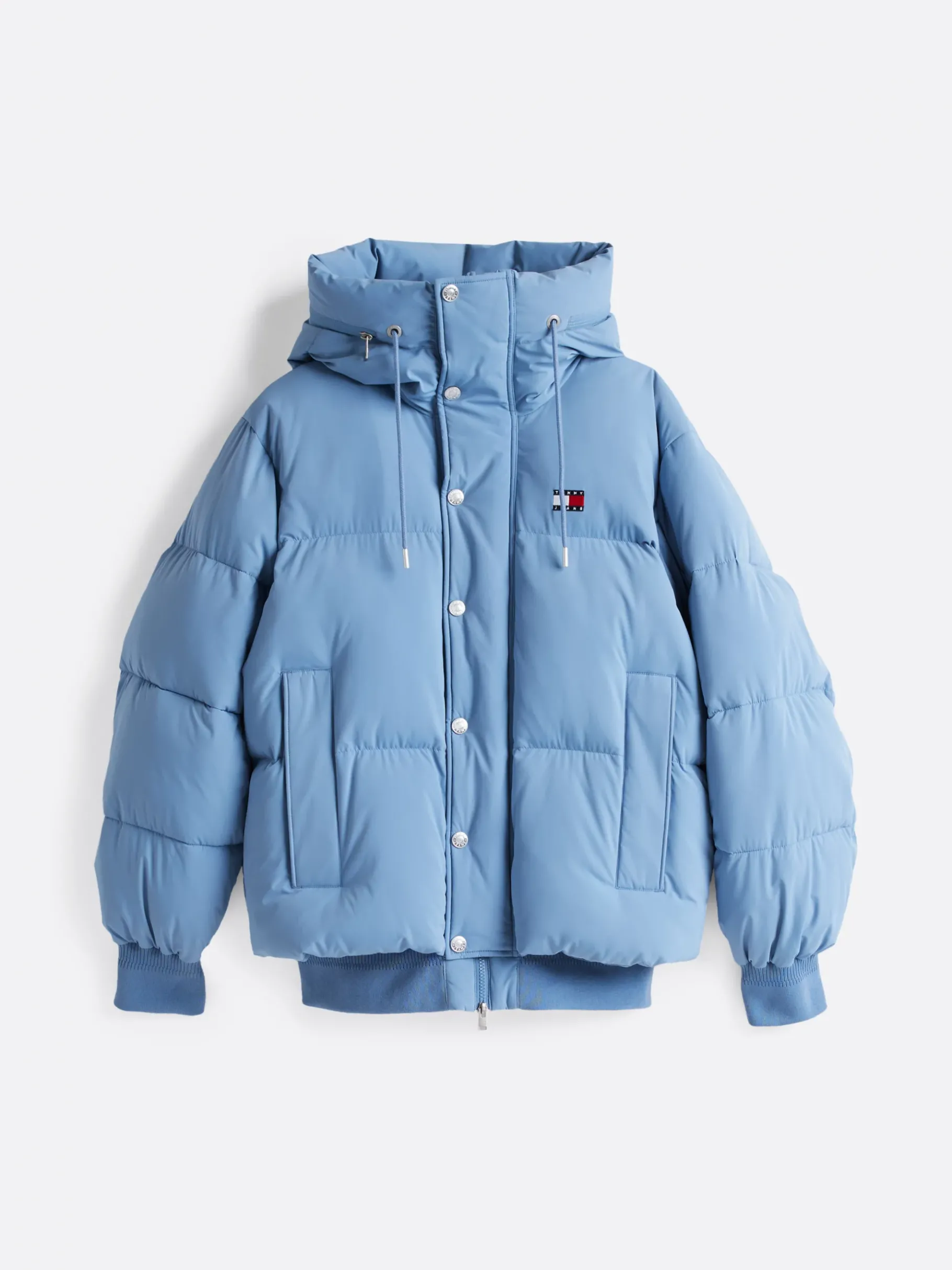 Tommy Hilfiger Relaxed Fit Puffer-Jacke mit Kapuze COLORADO BLUE Best Sale