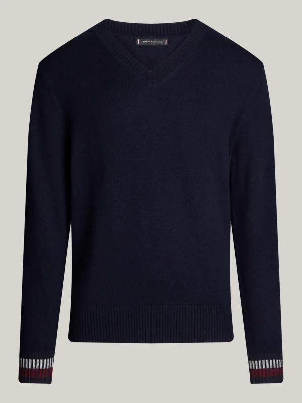 Tommy Hilfiger Relaxed Fit Pullover mit hohem Wollanteil DESERT SKY Hot