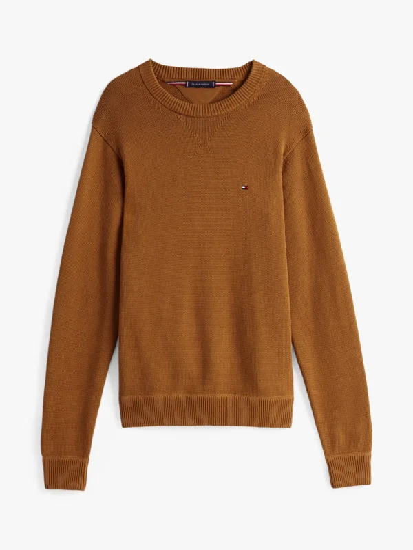 Tommy Hilfiger Relaxed Fit Pullover mit Flag-Stickerei COUNTRY BROWN Best