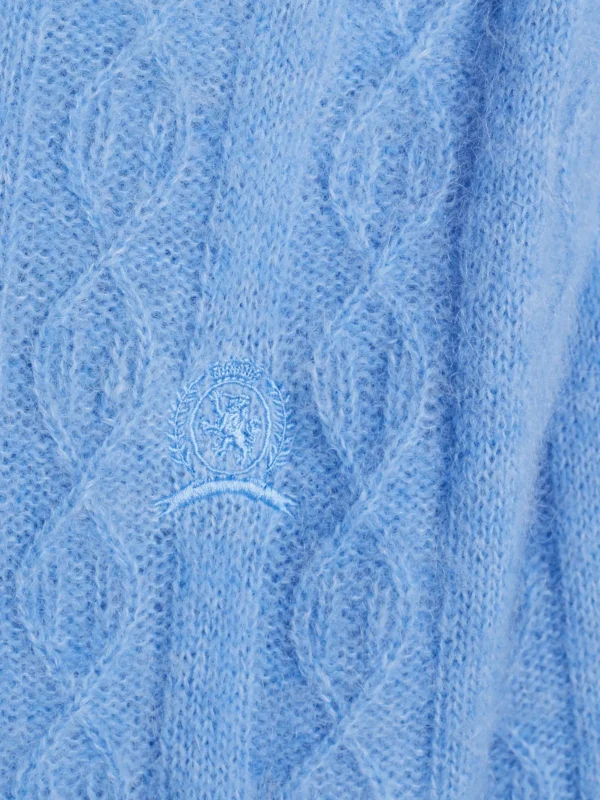 Tommy Hilfiger Relaxed Fit Pullover mit Cut-out-Detail VESSEL BLUE Sale