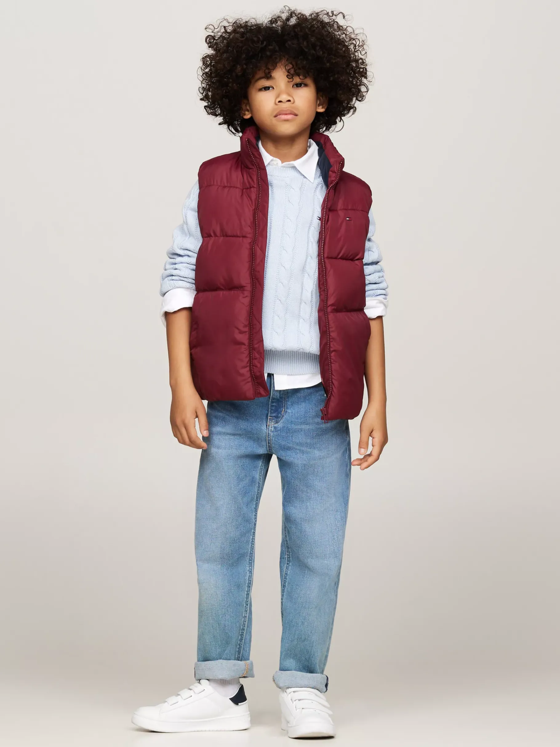 Tommy Hilfiger Relaxed Fit Steppweste DEEP ROUGE Cheap